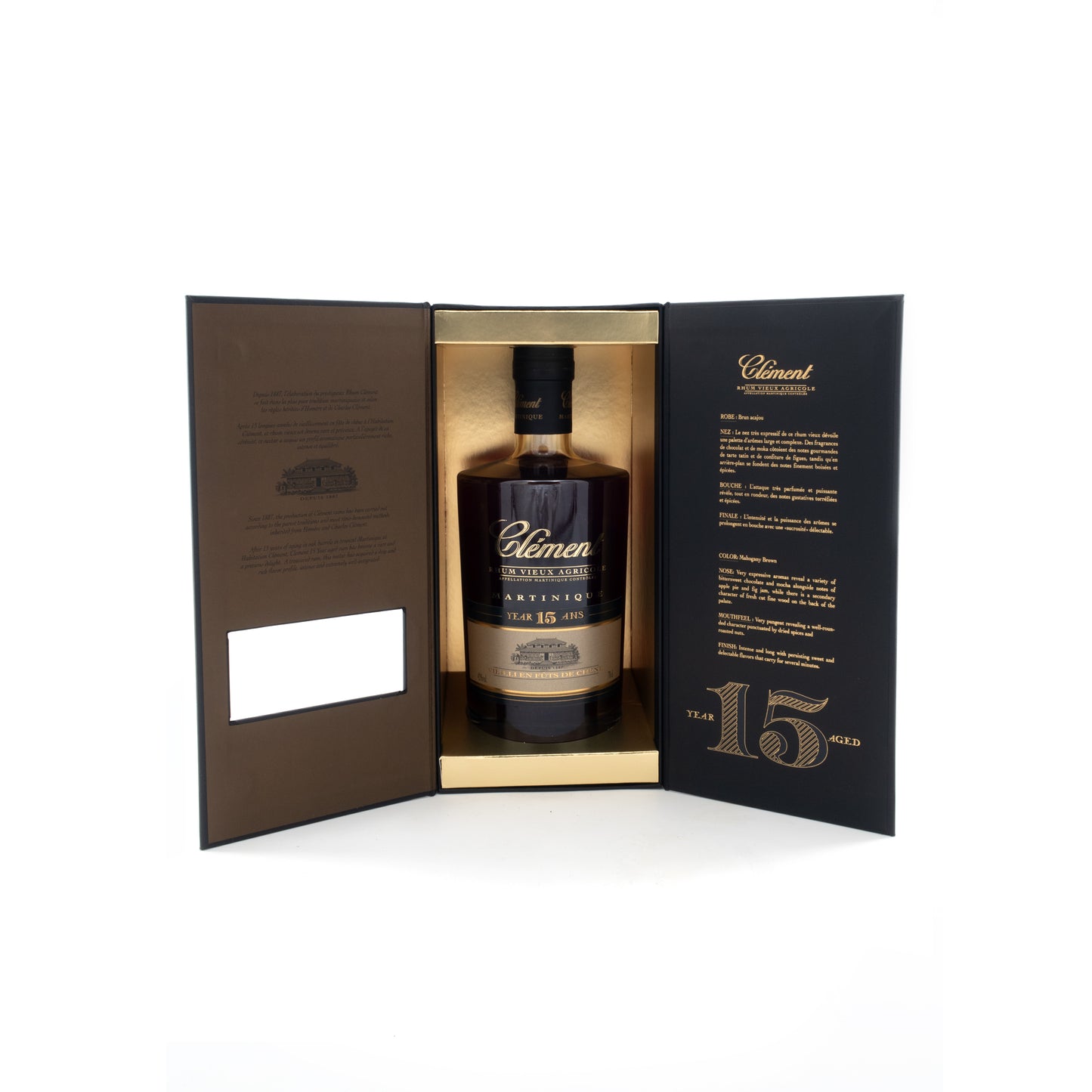 Clement Rhum Agricole 15 ans - 42% Vol.
